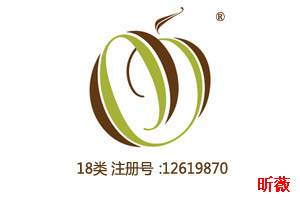 【已售】苹果图形,18类箱包皮具商标,图形商标