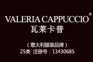 【已售】VALERIA CAPPUCCIO瓦莱卡普,25类商标,服装,鞋,帽,袜,手套,领带,皮带,婚纱,围巾商标